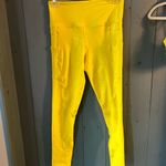 Zyia  Active Neon Yellow Sports Bra/Leggings, Size Small Photo 5