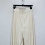 Muse by Marchesa Stretch Crepe Wide Leg Pants High Waist Ivory Cream US 0 NWT Photo 5