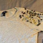 Mango MNG Jeans Jeans Embellished Shoulder Sweatshirt XS Photo 7