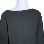 Ann Taylor Dress Black Vneck Long Sleeve Knee Length Shift Size 4 Photo 4