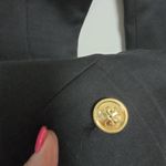 Tory Burch Womens Ponte Kick-Flare Gold Button-Accent Croppes Pants Sz 8 Office Photo 6