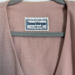 Donna Morgan Pink V-Neck Puff Sleeve Midi Dress Photo 1