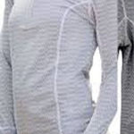 ALBION FIT Albion Grey Zig Zag 1/4 Zip Pullover Sz. XS Photo 0