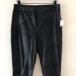 Free People Midnight Vegan Suede Moto Leggings, NWT, Size Medium Photo 4