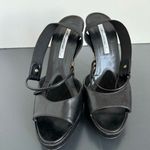 Brian Atwood  Black Leather Party Dancing Sexy Platform 5” Heel Size 9.5 EU 40 Photo 5