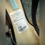 Betsey Johnson Glissten black glitter t-strap cage stiletto sandals, size 9 Photo 15