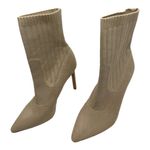 Steve Madden  Disco Sock Bootie Beige Knit Stiletto Heel Ankle Boots Size 9 Photo 3