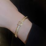 Gold Style Snake Butterflies Bracelet Photo 2