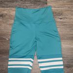 Bombshell sportswear  Blue & White Thigh High Leggings - Size Small Photo 1