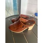 Madewell Kitlie Fringe Wood Heel Clogs Wedge Brown Size 10 Photo 10