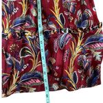 & Other Stories & Other Stories Red Floral Print Midi Dress Lined Tie Waist Size 6 Boho Cottage Photo 4