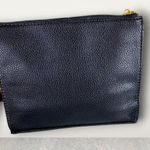 Image Skincare Black Gold Accents Faux Vegan Leather Cosmetic Makeup Bag Photo 2