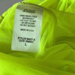 Sabora Mesh Faux Wrap Coverup with Slit Green Size L Photo 3