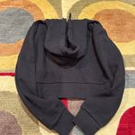 Brandy Melville John Galt Crystal Hoodie Sweatshirt Black Cropped One Size Photo 2