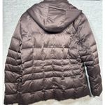 Calvin Klein  Womens Brown Down Puffer Jacket L‎ Hooded Photo 5