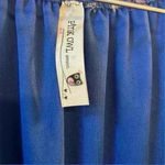 Pink Owl Women's M Blue Floral Geometric Print A-Line Dress 3/4 Sleeve Photo 6