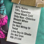 True Craft  Gray Floral Halter Tie Padded Active Bikini Bralette Swim Top S Small Photo 5