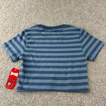 PacSun NWT Budweiser Crop Top Striped Blue Graphic T Shirt Women's Size M Photo 5