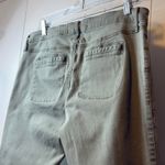 Hollister Super Skinny Cargo Jeans Distressed Khaki Green Raw Hem Sz 15/32 # Photo 4