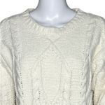 Dress Forum Dress Forum Sweater Womens Medium Cream Cable Knit Chunky Neutral Minimalist Photo 3