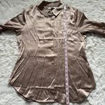 Madewell Blouse Darted Button-Up Shirt in Satin Matchstick 6 NWT New Photo 9