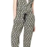 Lou & grey Jumpsuit Black Paisley Lightweight Romper Women’s Size XS Summer Suit Photo 0