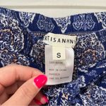 Artisan NY Artisan New York Women's Wide Leg Pull On Tie Boho Pants Small S  Blue White Photo 3