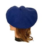 Vintage Aris Blue Lambswool Beret Photo 9