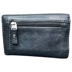 Fossil  Y2K Long Live Vintage 1954 Trifold Wallet Women's Black Leather 5.5"x4" Photo 1