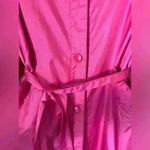 Barbie Pink Vintage Trenchcoat Pink Trench Nylon Trench Womens 5/6 Photo 9