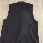 Harvé Benard New Harvè Benard Black Vest with Pleat/Ribbed Detailing Photo 3