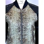 Zadig & Voltaire Billy Snake Deluxe Bomber Jacket XS fits a Small Black Photo 9
