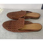 American Eagle Outfitters Brown Woven Mule Small Heel Size 10 slip on Summer Photo 4