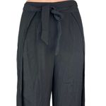 ASTR The Label Black High Waisted Tie Waist Straight Leg Trouser Pants Size XS Photo 3