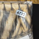 Chico's ‎ Women's Top Size 1 Medium Brown Tan Diamond Geometric Print 3/4 Sleeve Photo 6