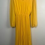 Lane Bryant BEAUTICURVE X  YELLOW PLEATED DRESS  size 18 Photo 1