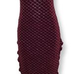 Zuliana Size S/M Strapless Sparkling Lettuce Trim Dress. Made in USA. New Photo 0