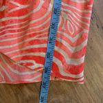 Alice + Olivia  Dress Womens Zebra Tangerine Silk Cap Sleeve XS X-Small Photo 7