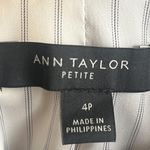 Ann Taylor  Dark Blue Button Cuffs Blazer Womens Size 4 Petite Photo 3