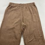 Gap Cocoa Brown Cotton Gauze Wide Leg Lounge Pant M Photo 6