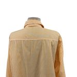 Diane Von Furstenberg  Vintage Golden Yellow Orange Stripe Button Up Plus Size 18 Photo 7