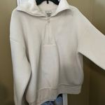 A New Day White Zip Up Sweatshirt Photo 2