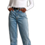 Abercrombie & Fitch The 90's Straight Ultra High Rise Jeans Women's Size 33 Long Blue Photo 0