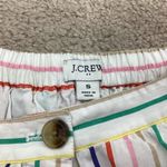 J.Crew  Poplin Rainbow Striped Skirt Size Small Photo 7