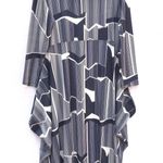NALA NWOT XL NAYA Plus Size Women’s Asymmetrical Maximalist Pattern Long Sleeve Maxi Dress Photo 1
