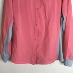 Silver bait ladies button down lightweight vented long sleeve hiking fishing top Size L Photo 2