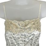 The Limited Vintage 2004 Y2K  100% Silk Floral Lace‎ Tank Cami Beige Size Small Photo 3