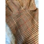 Brown Plaid Over The Knee Boots Women's Size 10 Stiletto Heel Lace Up Detail Photo 3