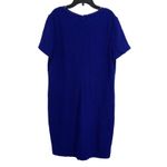 St. John  Indigo Blue Knit Sheath‎ Dress Size 10 New Photo 3