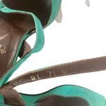 Nina Teal Wedge Sandals Photo 7